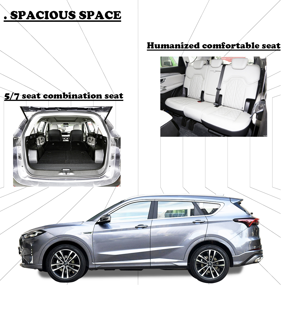 Hot selling SUV JETOUR DASHENG for Chery 2023 fuel car high quality 0km Used Cars Electric cars