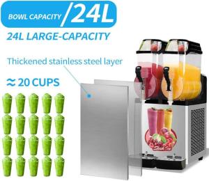 Quality Digital control Flexible 2 tank slush drink machine frozen slush machine wholesale