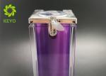Luxury Acylic 50ml Empty Cosmetic Bottles , Airless Pump Bottles In Purplr Color