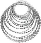 Anti Alkali Military Security Barbed Wire Fencing BWG 12x12