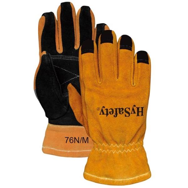 2XS - 3XL Structural Firefighter Gloves NFPA 1971 Certified Cowhide Comfortable