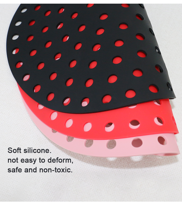 Custom Reusable Silicone Kitchenware Set , Air Fryer Silicone Pad Round Square Shape