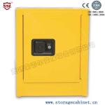 Yellow Powder Coated Flammable Chemical Storage Cabinets For Laboratory , Bench