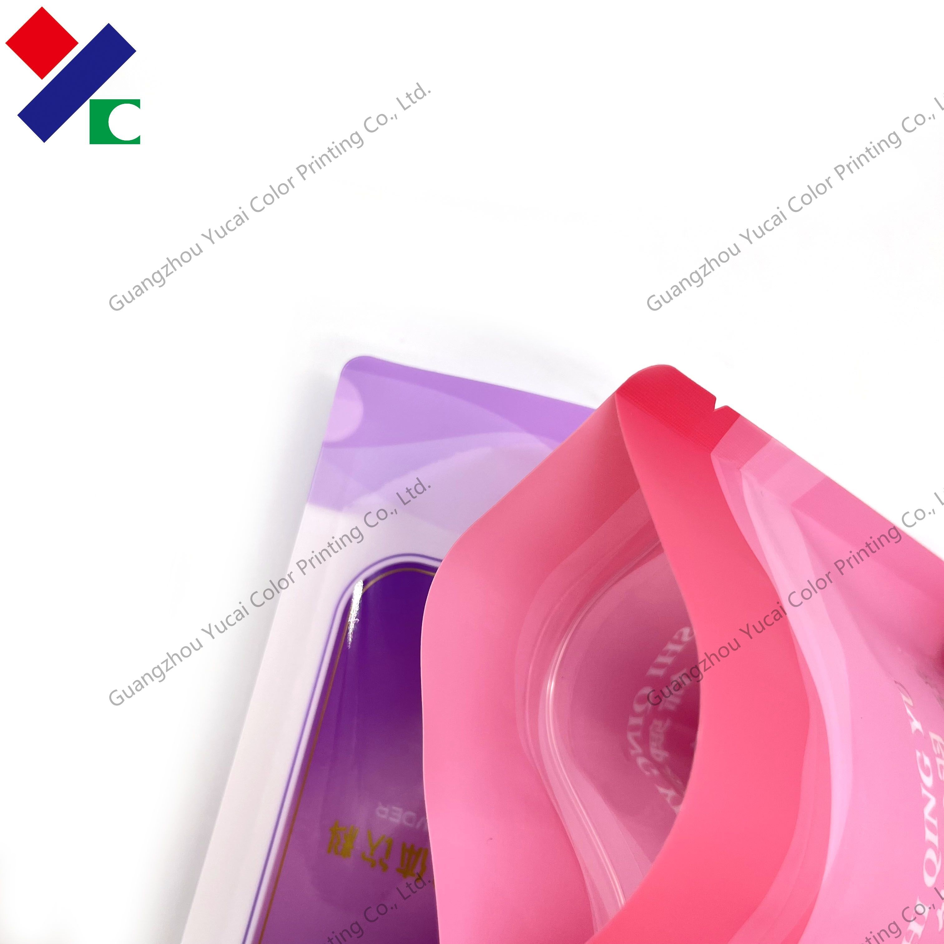 Solid Flavoured Beverage Stand Up Zipper Pouch 100ml Self Adhesive Sealing