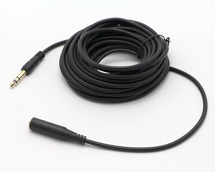 3M Gold Plated 6.35mm Jack 1/4 inch TRS Male To 1/4 inch TS Jack Female Audio Jack Stereo Cable
