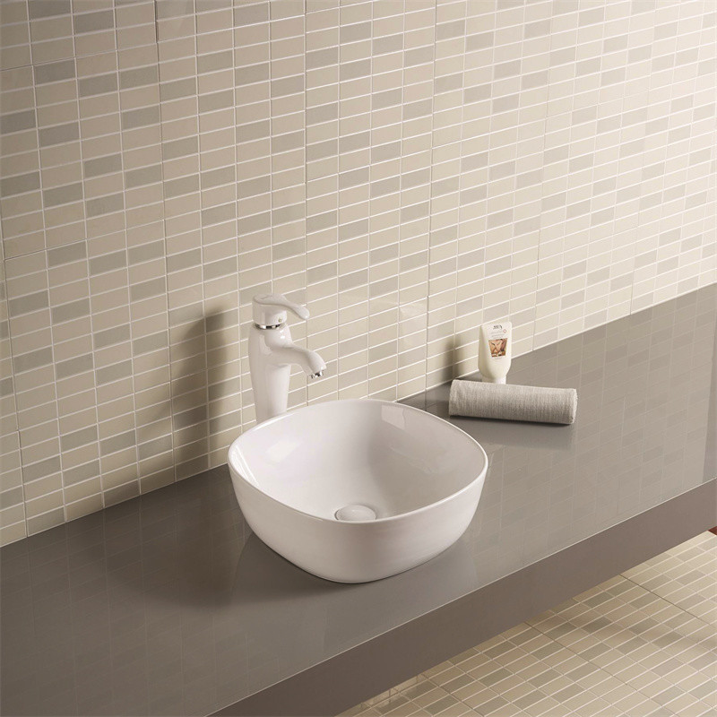 300mm Seamless Bathroom Sink And Countertop Basin Bowl Grey White Black