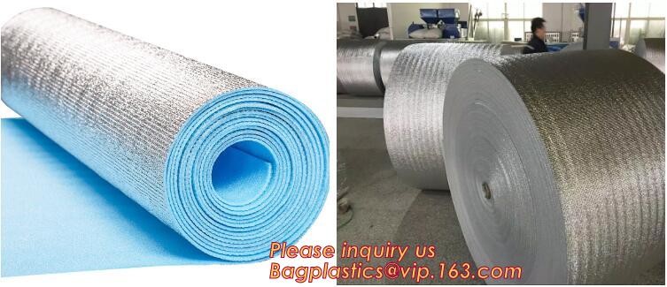 Double side Aluminium foil backed fiberglass fabric attic radiant barrier cloth,aluminium foil woven cloth, bulding mate