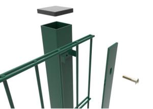 Quality Green Pvc Coated 868 Double Twin Wire Fence Height 1880MM With 60MM Post wholesale