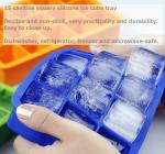 Custom Logo Printing Fun Shaped Silicone Ice Cube Trays 16.5*11.5*4.8cm