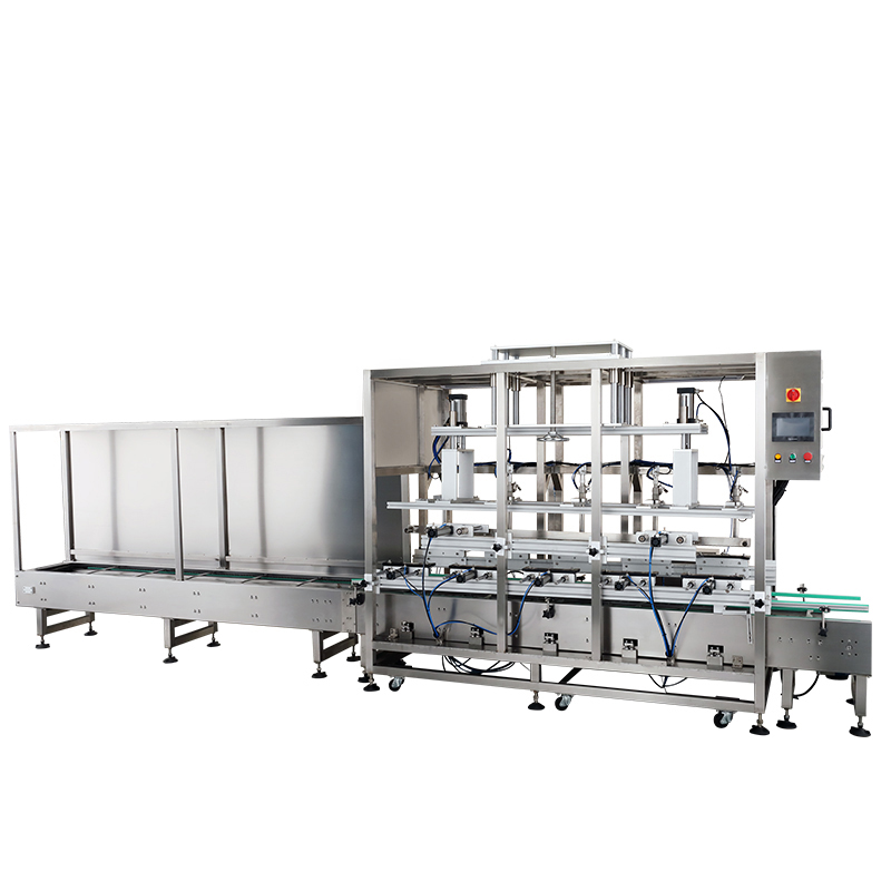 High output 5-head weighing filling machine with Filling capacity of 10-50KG/barrel