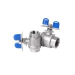 ISO 2PC Stainless Steel Butterfly Handle Ball Valve for Industrial Floating