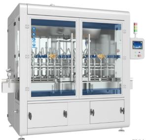 Quality 12 Nozzles Pesticide Filling Line Machine 4500BPH 50ml 1000mL wholesale