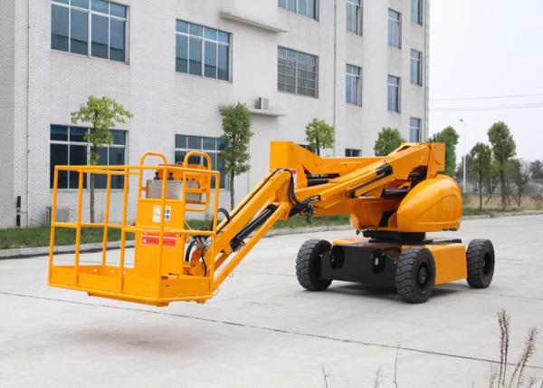 10M Electric Powered Articulated Hydraulic Boom Lift With 200KG Lifting Capacity