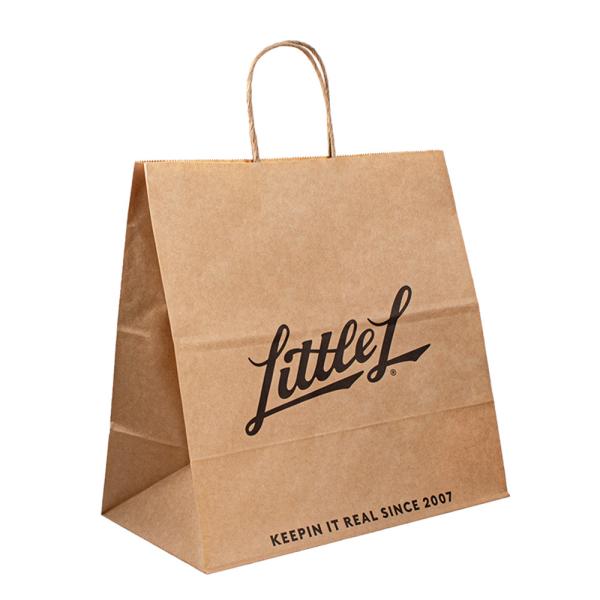 100gsm-200gsm Thickness Kraft Paper Shopping Bags for Eco-friendly Water-based