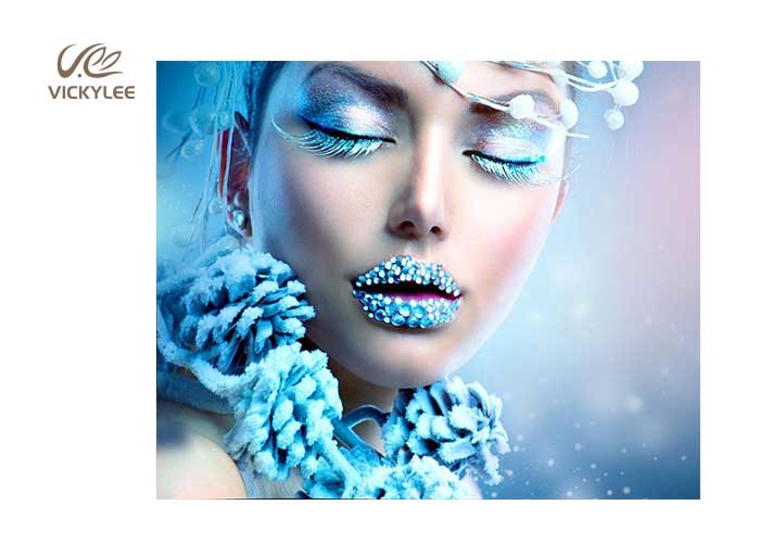 Crystal Handle 10 In1 15.5cm Facial Makeup Brushes