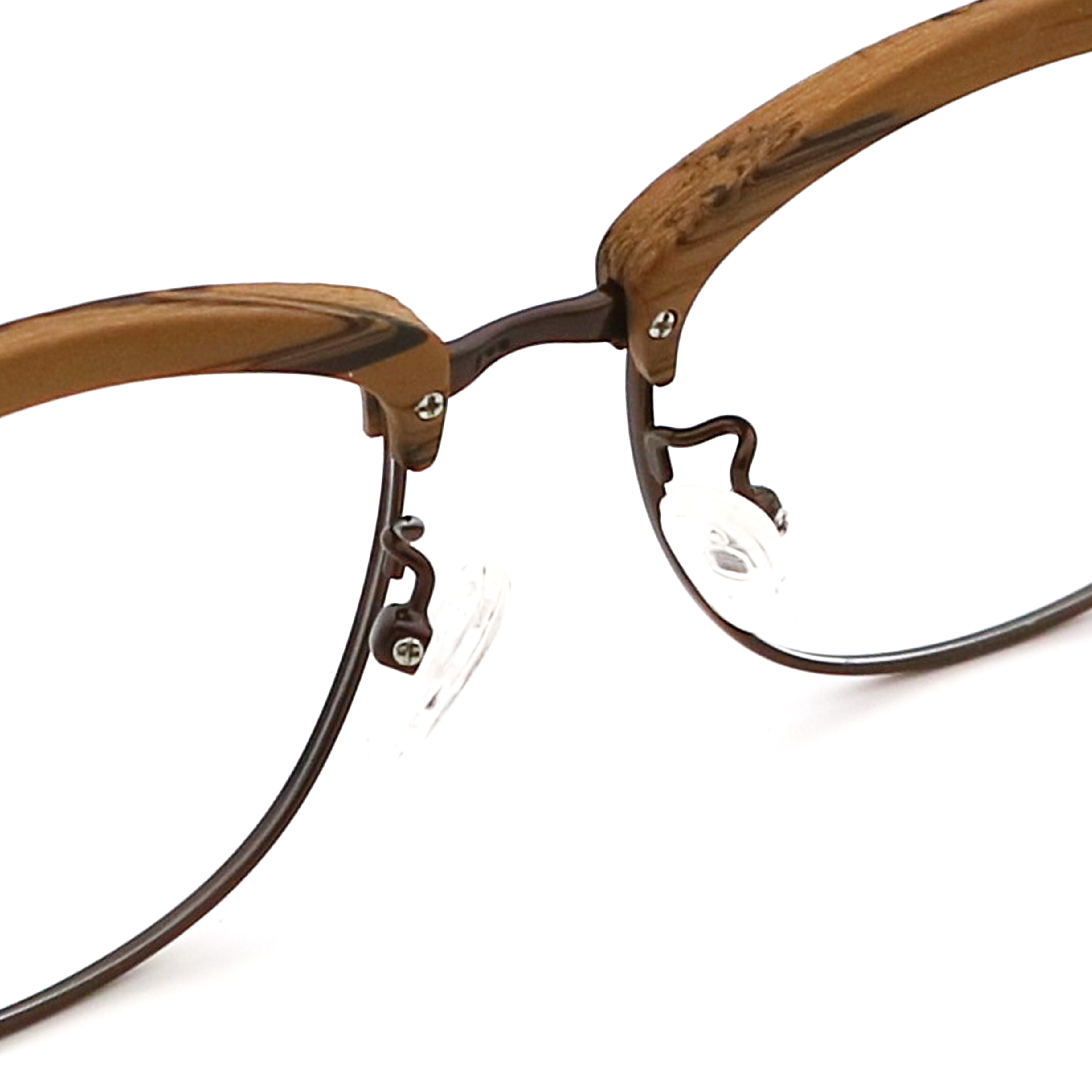 Retro Handmade Wood Grain Acetate Optical Glasses Frame MR 0364
