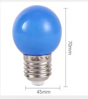 G45 bulb, belt light, party lights, lamps, B22/E27 bulb, white, warm white LED lamps, milk white PC cap, IP44, CE