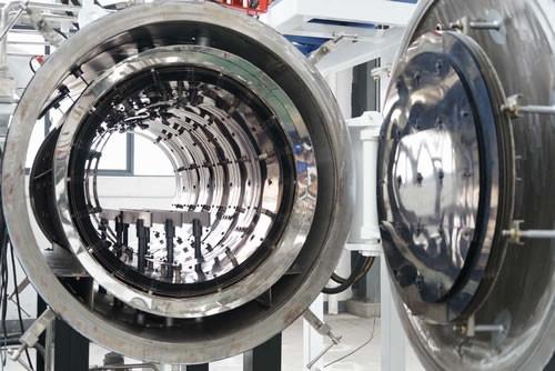 Double Door Horizontal Molybdenum Furnace , High Temp Furnace Cooling Time ≤ 6 /