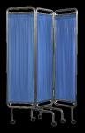 Stainless Steel Hospital Folding Screen Removable Fabric With Wheels