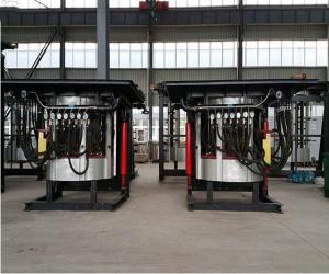 Quality Medium Frequency Hydraulic Steel shell furnace KGPS-1400KW /2000kg wholesale