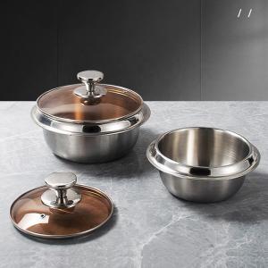 Quality Best Selling Kitchen Pots Multiple Sizes Food Grade 18/8 Stainless Steel Soup Stock Pot Rice Cooker Cooking Pot wholesale