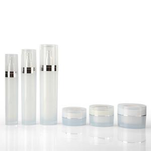 Quality Cream White Acrylic 30g Empty Cosmetic Containers wholesale