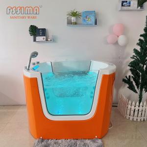 Quality White Freestanding Massage Bathtub Hydromassage Baby Whirlpool Spa Bathtub wholesale