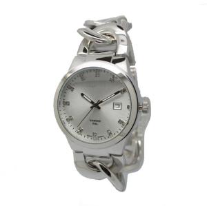 Quality Jewelry Waterproof Wrist Watch , Mechanical Automatic Watch With Calendar Diamonds wholesale