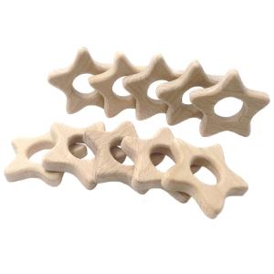Quality Beech 2cm Wooden Teething Toy Rabbit 4cm Personalised Wooden Teether wholesale