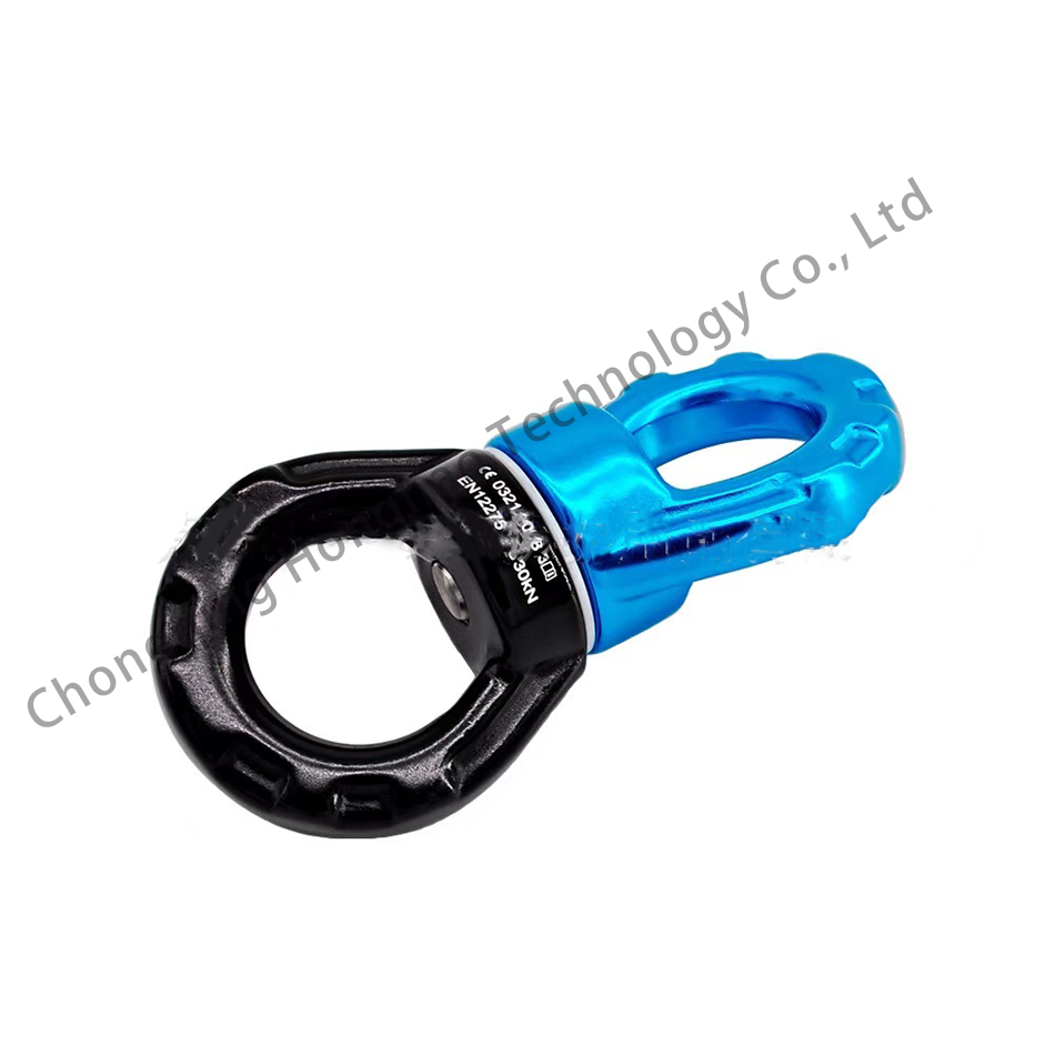 Outdoor Climbing Swivel Connector with Altitude Rotating Hook and Galvanized Finish