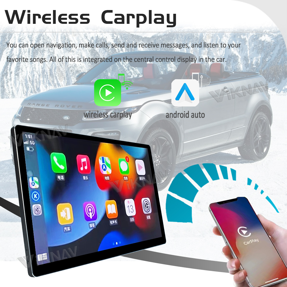 13 Inch Android Auto Head Unit For 2002-2012 Range Rover Vogue GPS Navigation Multimedia Player Wireless Carplay