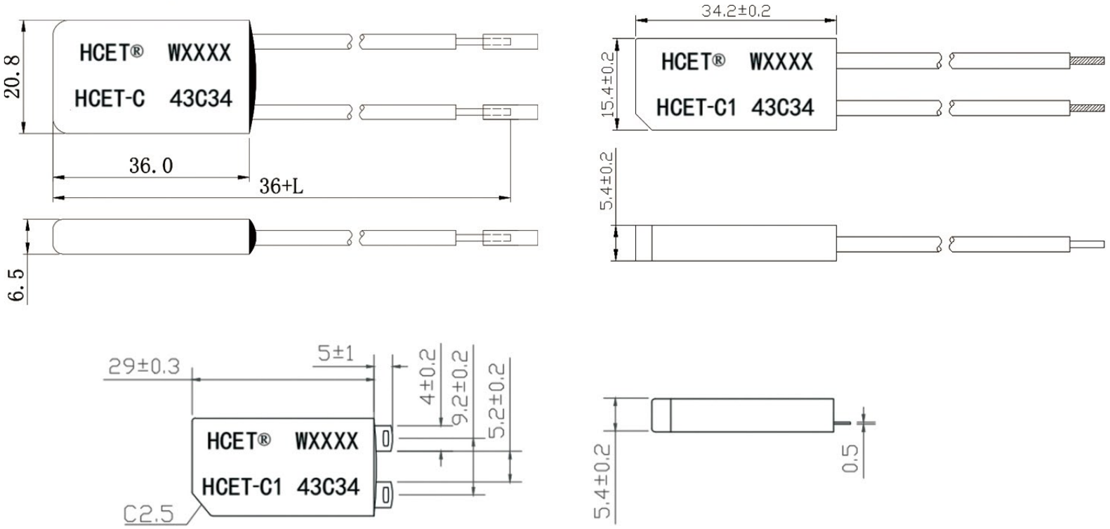 HCET Series Thermal Cutoff Switch