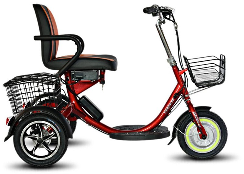 Power Supply Lithium Battery Electric Tricycle for Handicapped 2018 Foldable NO 48V 250W