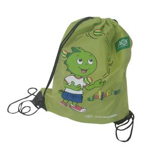 Quality Polyester CMYK 34x45cm 210D Eco Friendly Drawstring Bags wholesale