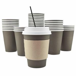 Quality Food Grade Ink Offset Print 10oz Printed Takeaway Cups Size Optional wholesale