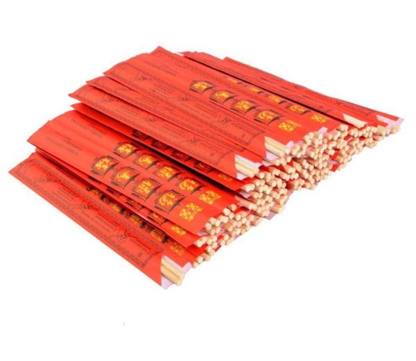 2024 hot sale Smooth Bamboo Chopsticks Disposable Individual Paper Wrapping