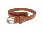 20mm Womens Full Grain Leather Belt Single Prong Buckle