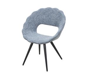 Quality Comfort Fabric Modern Upholstered Dining Chairs 640*690*860mm wholesale