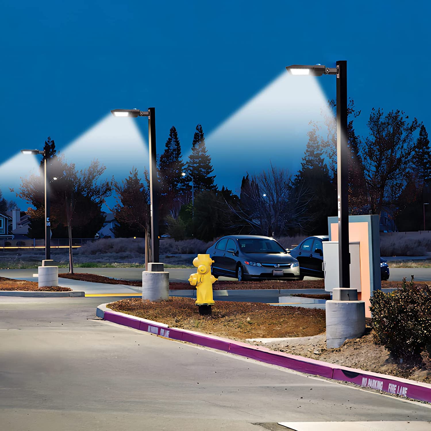 Outdoor Flood Light Arm Mounting Bracket with Single-side Structure and 2mm Thickness