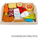 Water Paint 1.94in Wooden Fruit Cutting Set Kitchen Role Play
