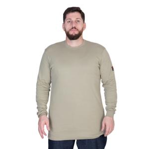 Quality Men Cotton FR Buttonless Henley Shirt Long Sleeve wholesale