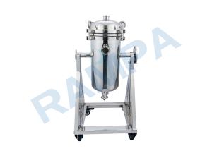 Quality Three Cores 316L Rotary Titanium Industrial Water Filter Housing With Pulley Wheels wholesale
