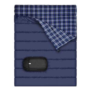 Quality Lightweight Cotton Flannel Double Sleeping Bag Double Sleeping Bag For Camping wholesale