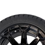 ShuRan Gloss Black 12 Inch Golf Cart Wheels And Tires 215/35-12 Tire DOT