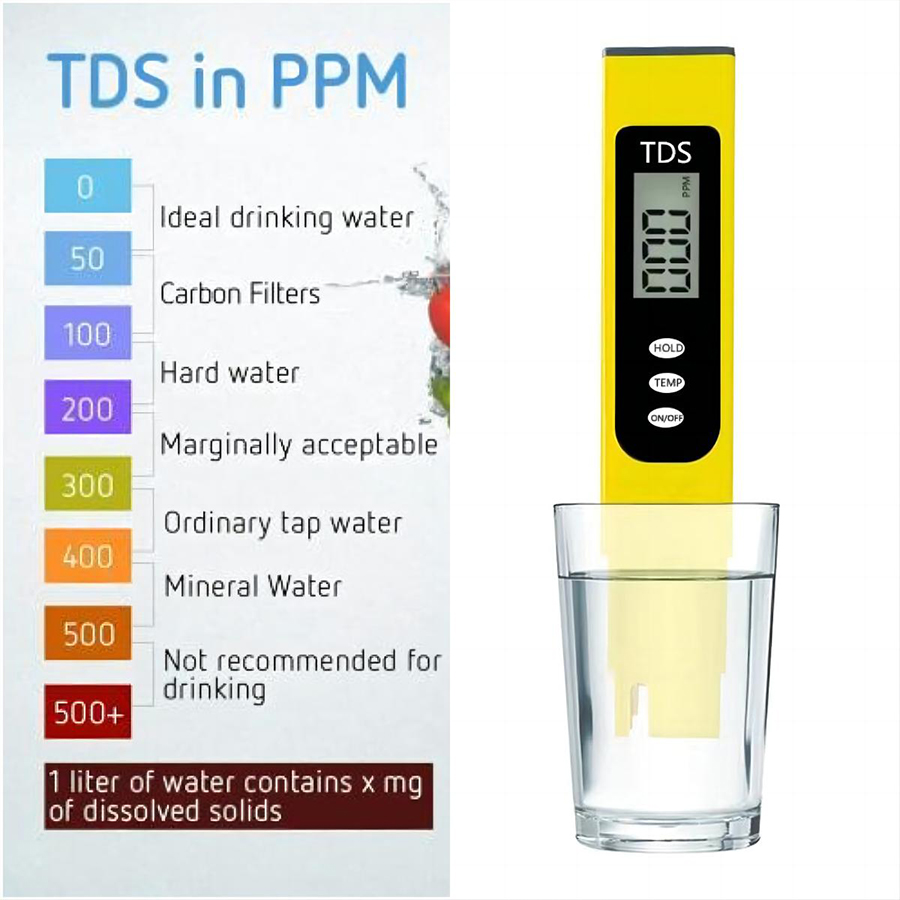 Pen Type TDS Meter for RO Drinking Water Purifier Test 150*31*18 mm Advanced Technology