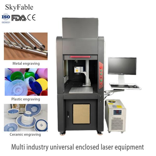 Universal Closed Laser Marking Machine Metal Glass Ceramic Permanent Marking