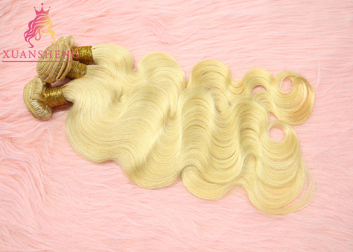 Virgin Hair 613 Blonde Body Wave Extensions Cuticle Aligned Unprocessed