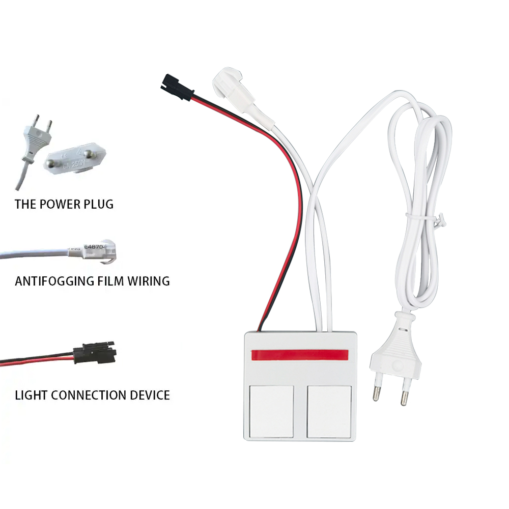 110V 240VAC 12W24W Single/Three Color LED Mirror Touch Dimmer Sensor with 2 Keys Switch