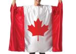 Australia Usa Flag Cape Wearable Kintted Polyester Nylon High Fastness