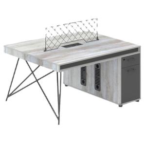 Quality Solid Wood Industrial Style Office Staff Desk with Customized Colors and Mail Packing wholesale